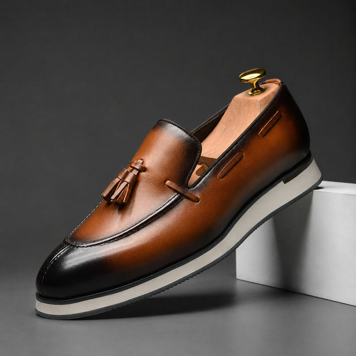 Tassetto Tassel Deck Loafers — ce_angle_01