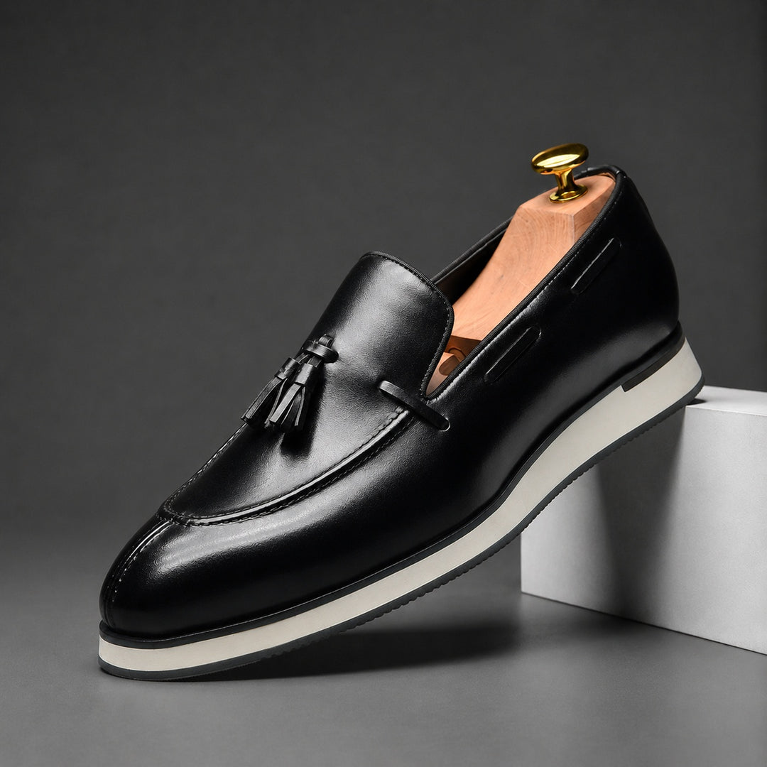 Tassetto Tassel Deck Loafers — ce_angle_01