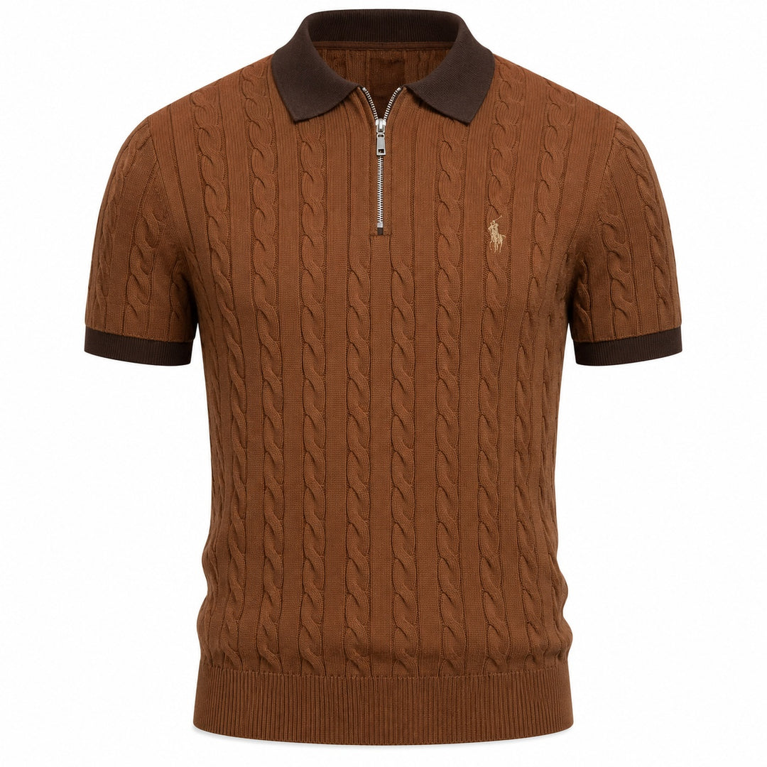 Treccia Cable-Knit Zip Polo — ce_wb_01