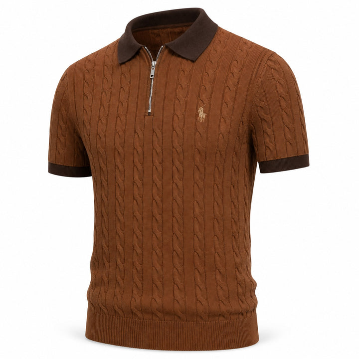 Treccia Cable-Knit Zip Polo — ce_wb_04