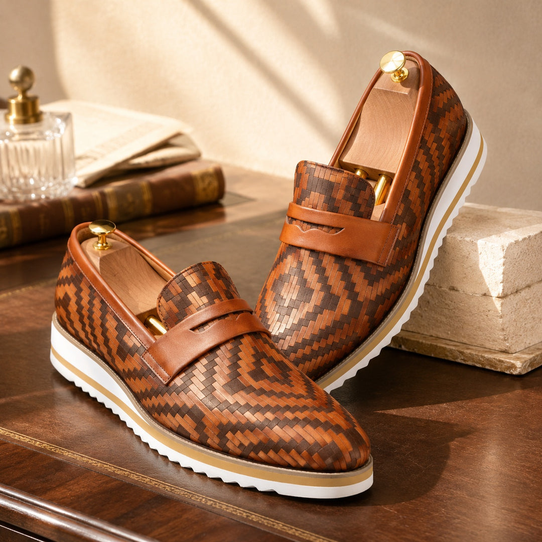 Trecento Woven Penny Loafers — ce_metastatic_01