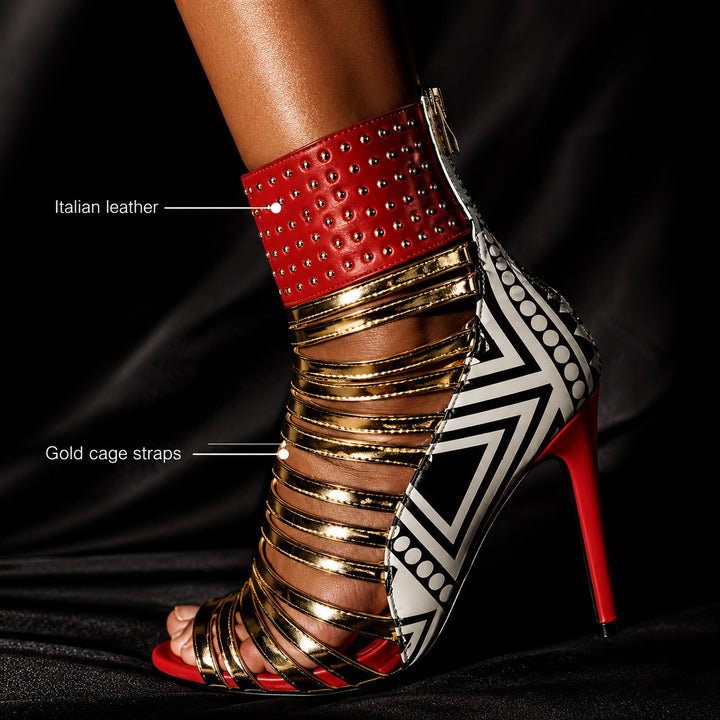 Tribale Strappy Gladiator Stilettos
