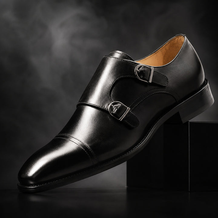 Veneziano Double Monk Cap-Toe Shoes — ce_metastatic_04