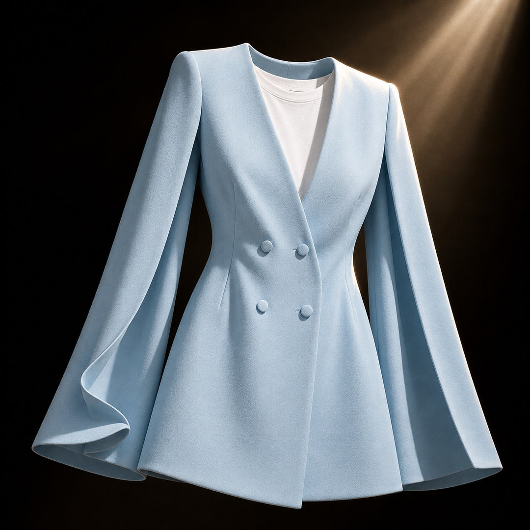 Wren Cape-Sleeve Blazer Dress — ce_soul_s3_01