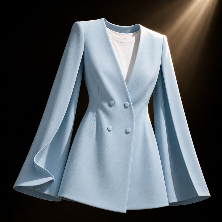 Wren Cape-Sleeve Blazer Dress — ce_soul_s3_01