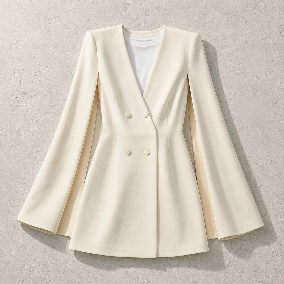 Wren Cape-Sleeve Blazer Dress — ce_soul_s1_01