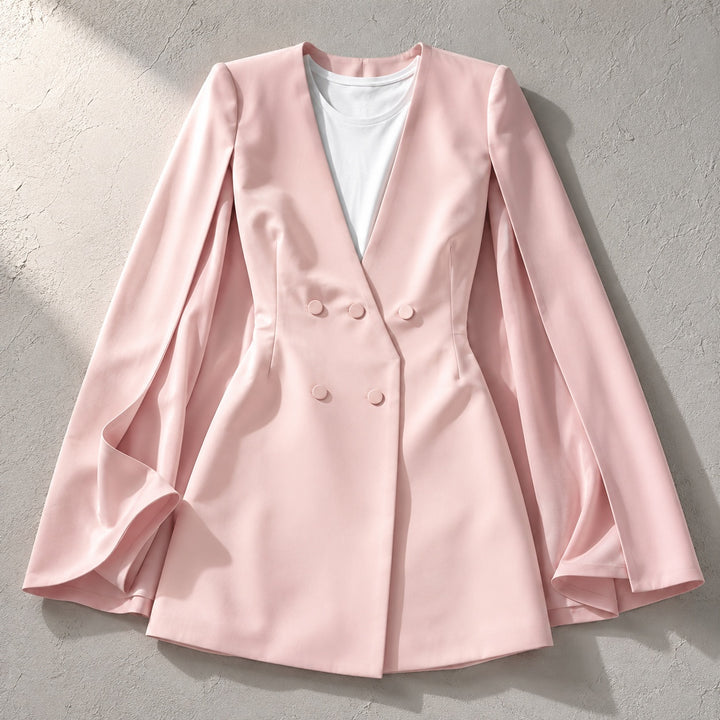 Wren Cape-Sleeve Blazer Dress — ce_soul_s1_01