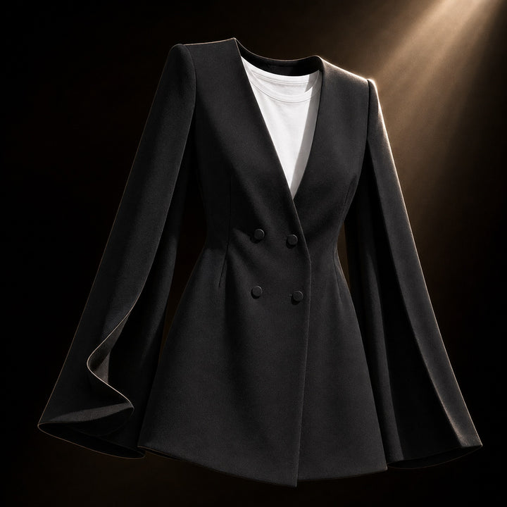 Wren Cape-Sleeve Blazer Dress — ce_soul_s3_01