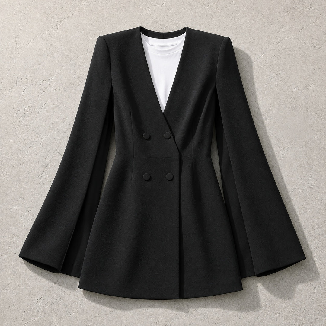 Wren Cape-Sleeve Blazer Dress — ce_soul_s1_01